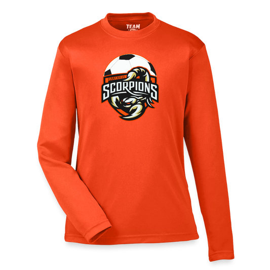 Youth Zone Performance Long-Sleeve T-Shirt - orange
