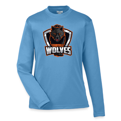 Youth Zone Performance Long-Sleeve T-Shirt - light blue
