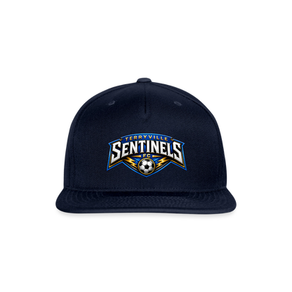 Snapback Baseball Cap - navy