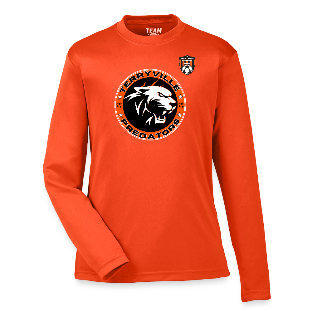 Youth Zone Performance Long-Sleeve T-Shirt - orange