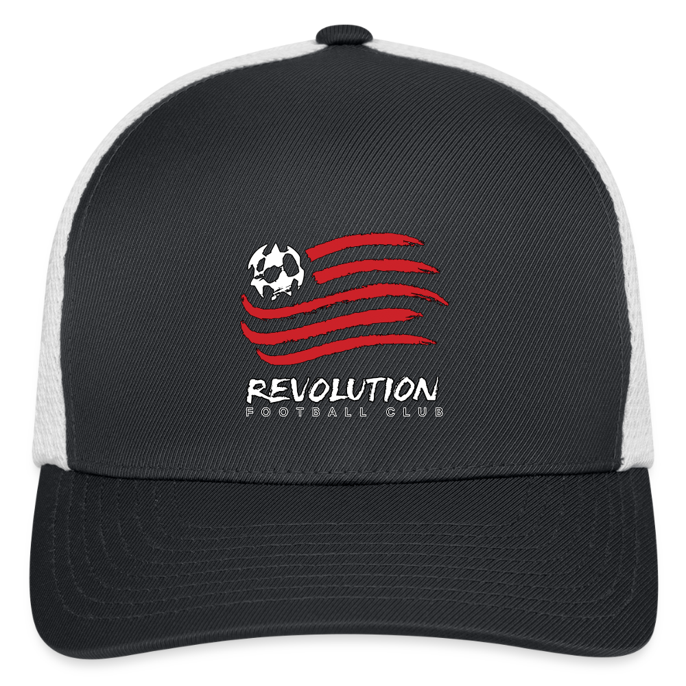 Flexfit Fitted Baseball Cap - dark gray/white