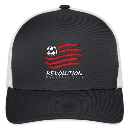 Flexfit Fitted Baseball Cap - dark gray/white