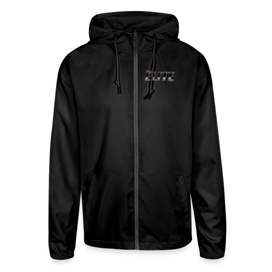 Unisex Lightweight Windbreaker Jacket - black