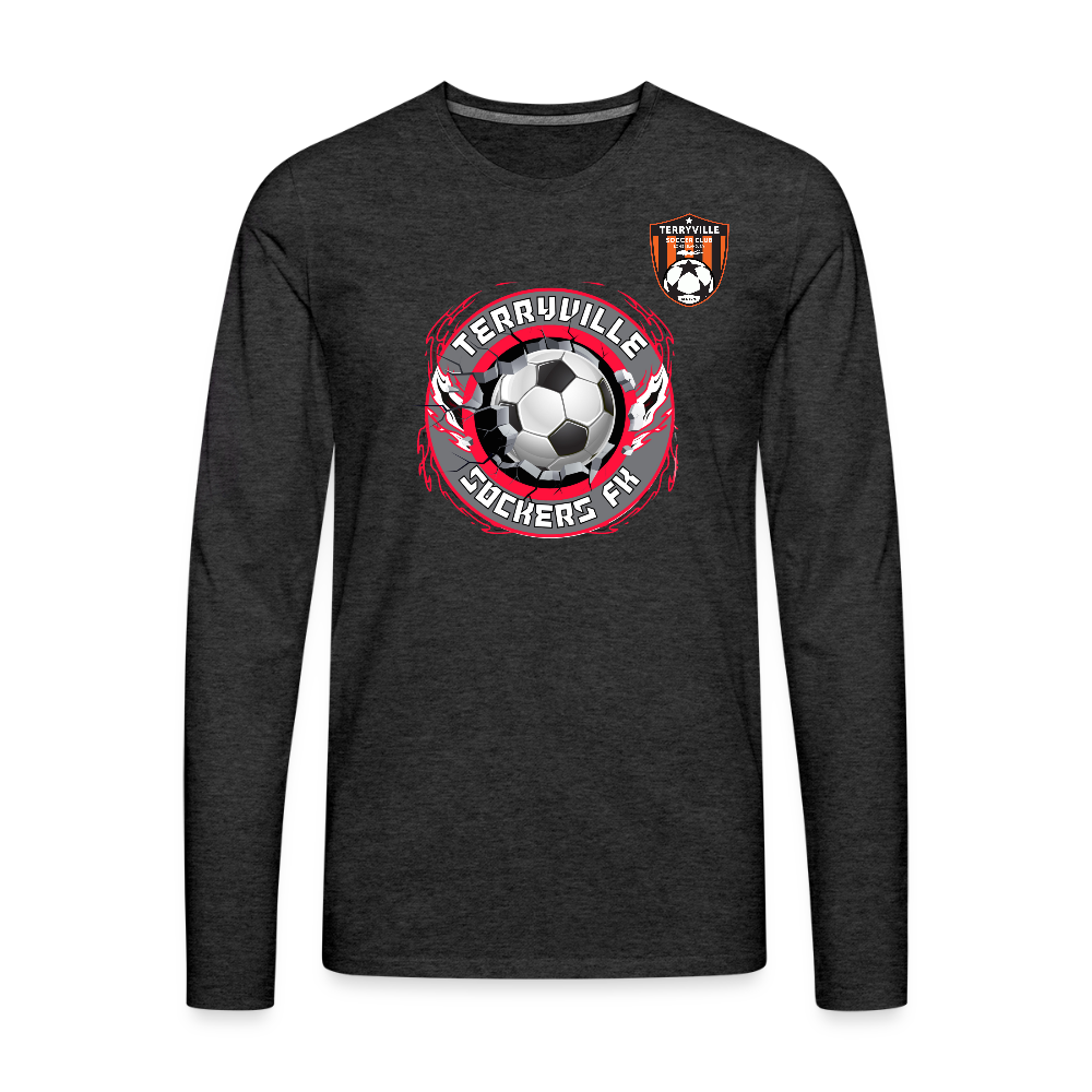 Men's Premium Long Sleeve T-Shirt - charcoal grey