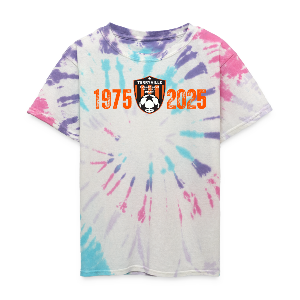 Kid's Tie Dye T-Shirt - Pastel Spiral
