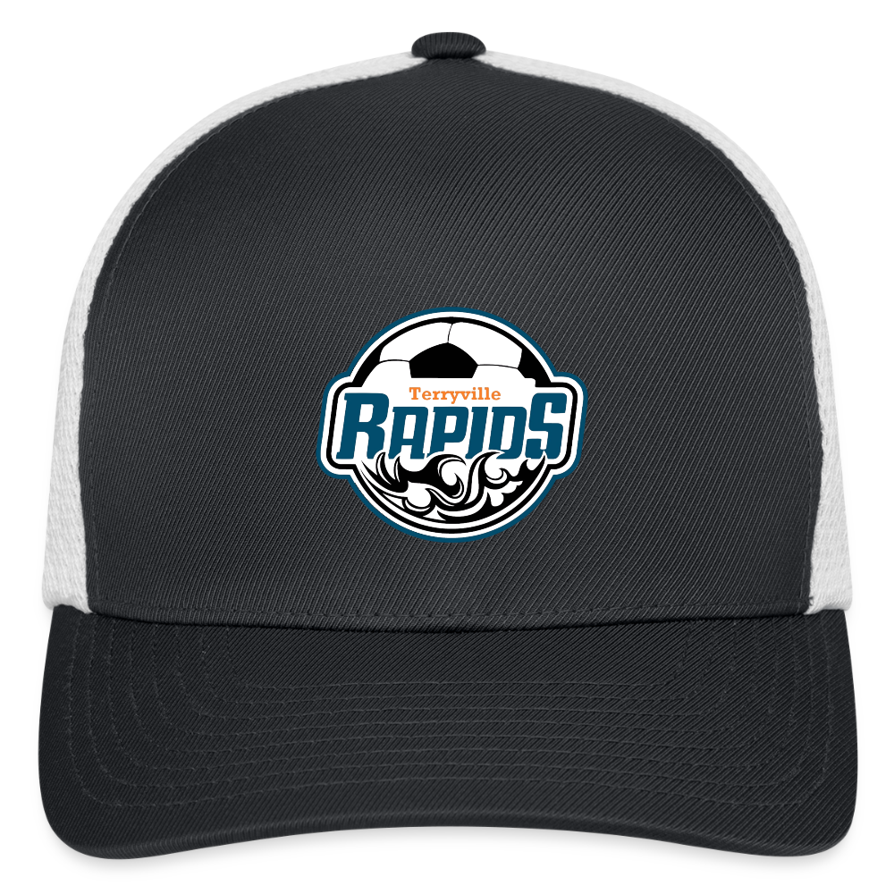 Flexfit Fitted Baseball Cap - dark gray/white