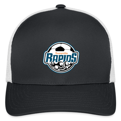 Flexfit Fitted Baseball Cap - dark gray/white