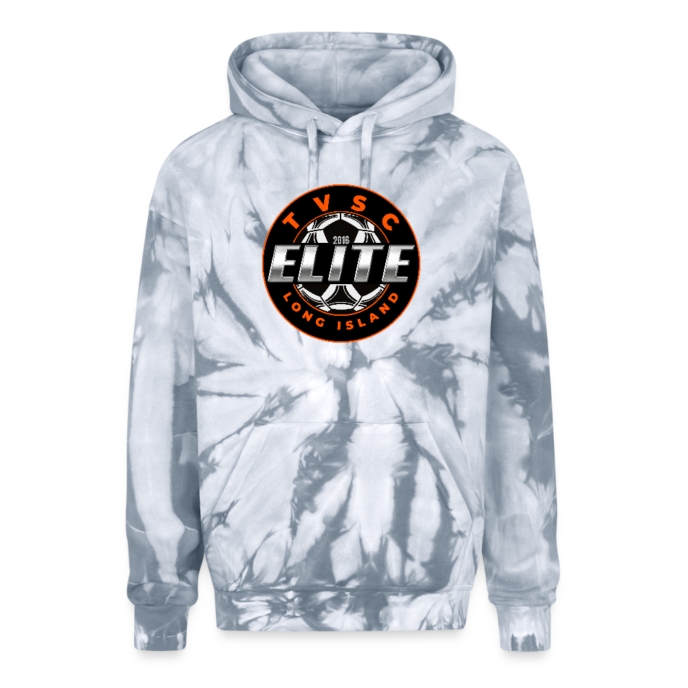 Adult Tie Dye Hoodie - spider silver