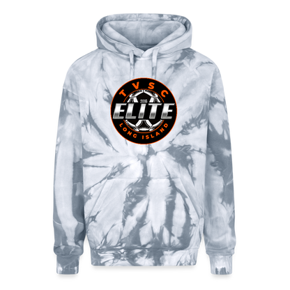 Adult Tie Dye Hoodie - spider silver