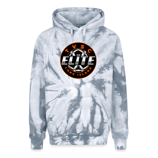 Adult Tie Dye Hoodie - spider silver