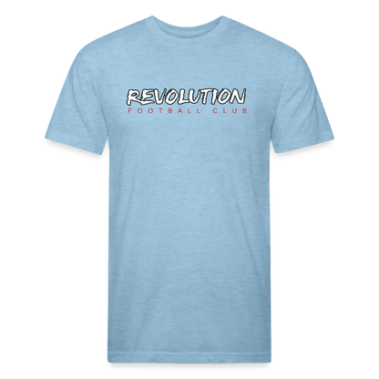 Fitted Cotton/Poly T-Shirt by Next Level - heather blue