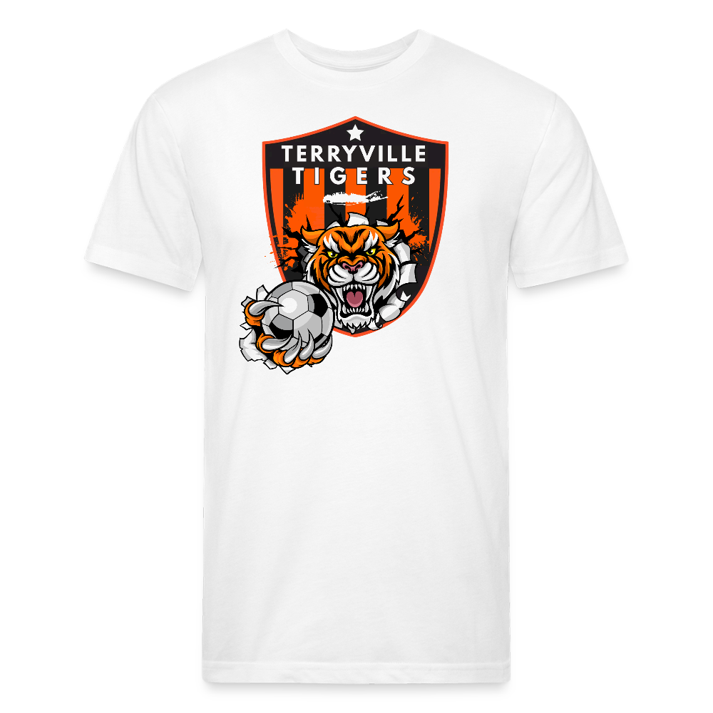 Fitted Cotton/Poly T-Shirt by Next Level - white