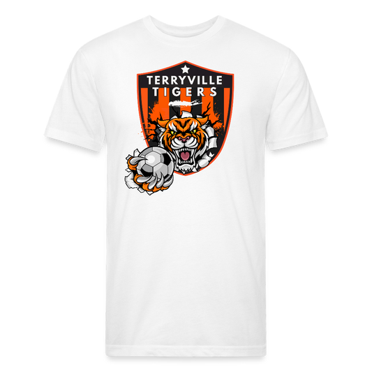 Fitted Cotton/Poly T-Shirt by Next Level - white