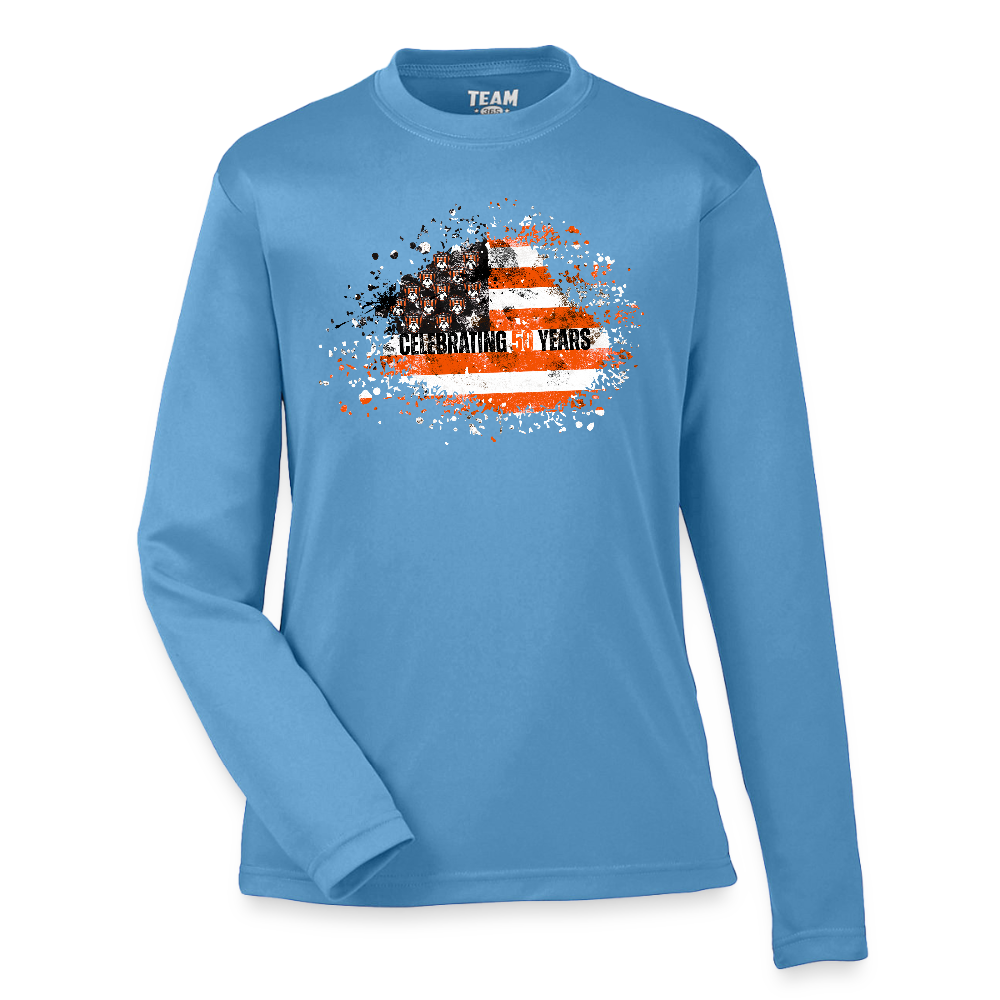 50th Anniversary Youth Zone Performance Long-Sleeve T-Shirt - light blue