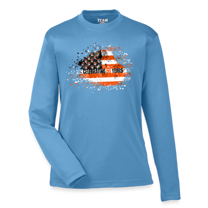 50th Anniversary Youth Zone Performance Long-Sleeve T-Shirt - light blue