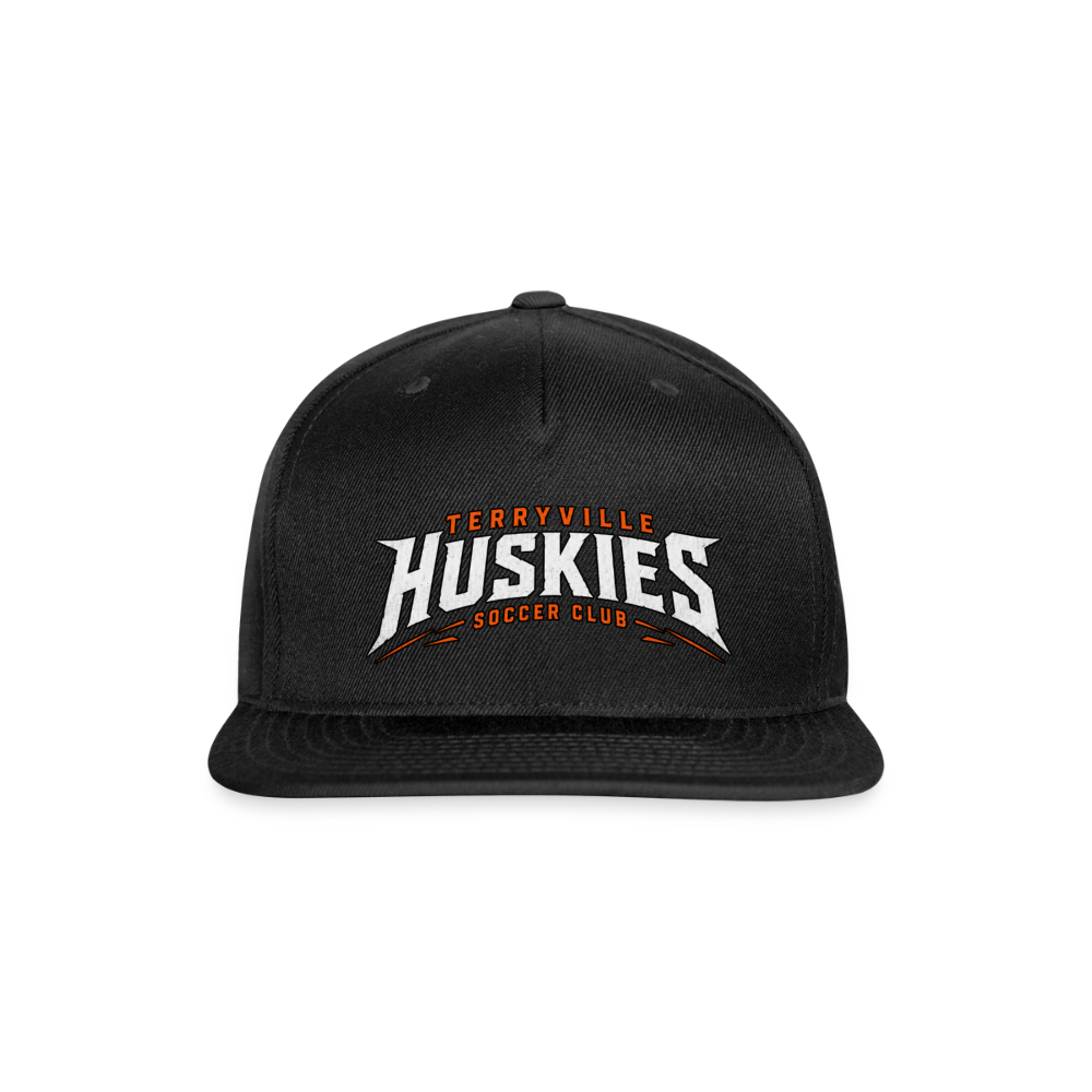 Snapback Baseball Cap - black