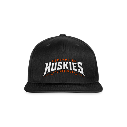 Snapback Baseball Cap - black
