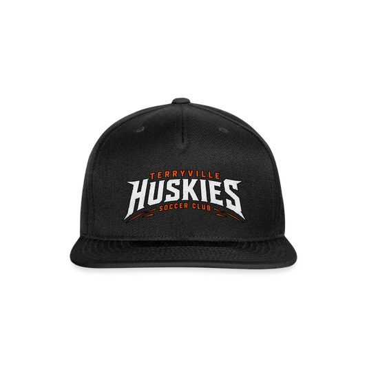 Snapback Baseball Cap - black