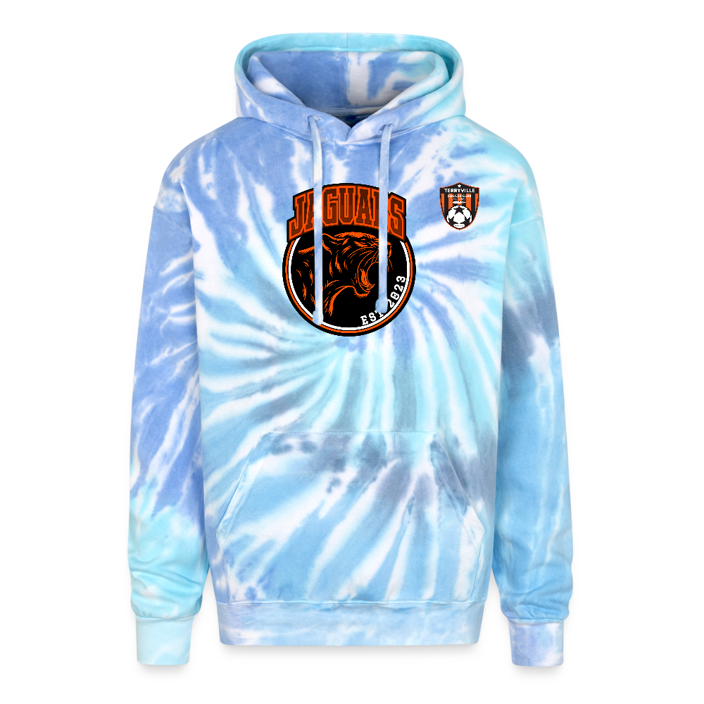 Adult Tie Dye Hoodie - blue lagoon