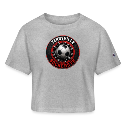 Champion Women’s Cropped T-Shirt - heather gray