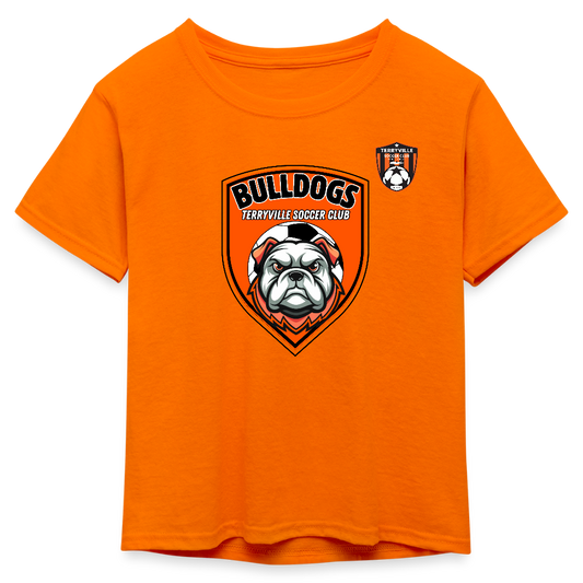 Kid's 50/50 Neon T-Shirt - neon orange