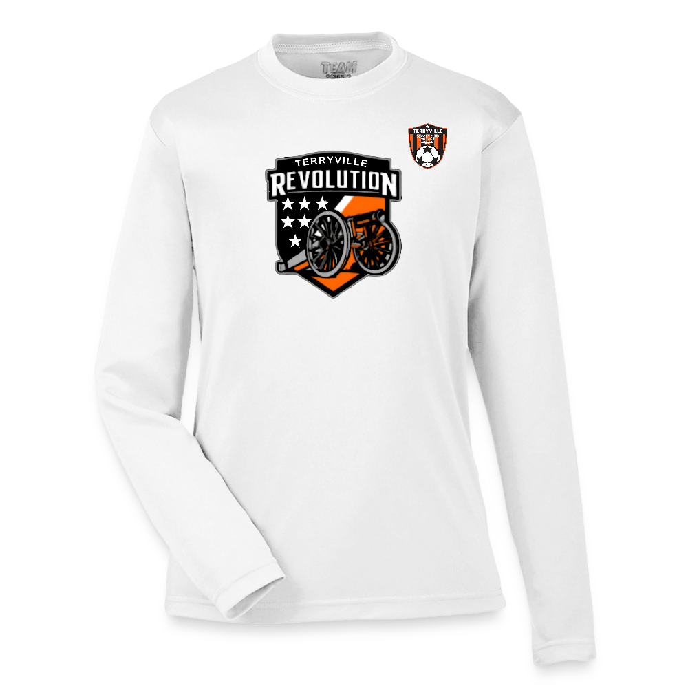 Youth Zone Performance Long-Sleeve T-Shirt - white