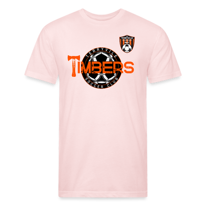 Fitted Cotton/Poly T-Shirt by Next Level - blush pink 