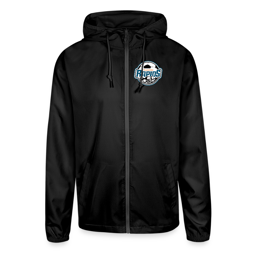 Unisex Lightweight Windbreaker Jacket - black
