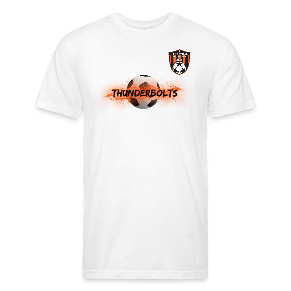 Fitted Cotton/Poly T-Shirt by Next Level - white