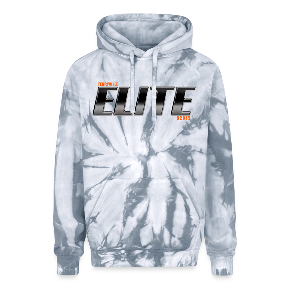 Adult Tie Dye Hoodie - spider silver