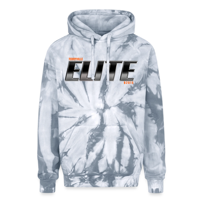 Adult Tie Dye Hoodie - spider silver