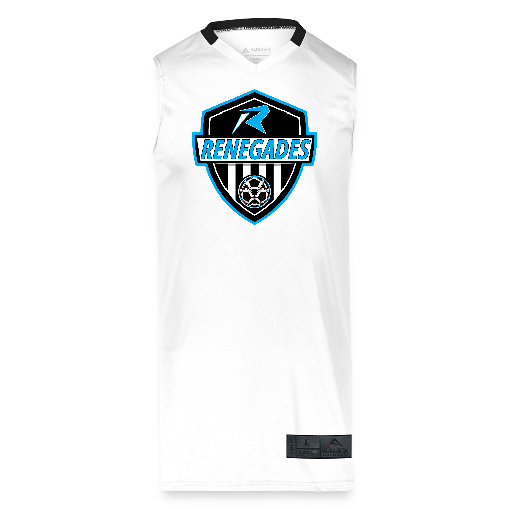 Adult Step-Back Basketball Jersey - white/black