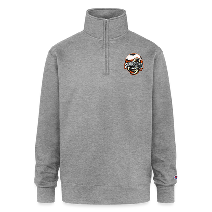 Champion Unisex 1/4 Zip Pullover Sweatshirt - heather gray