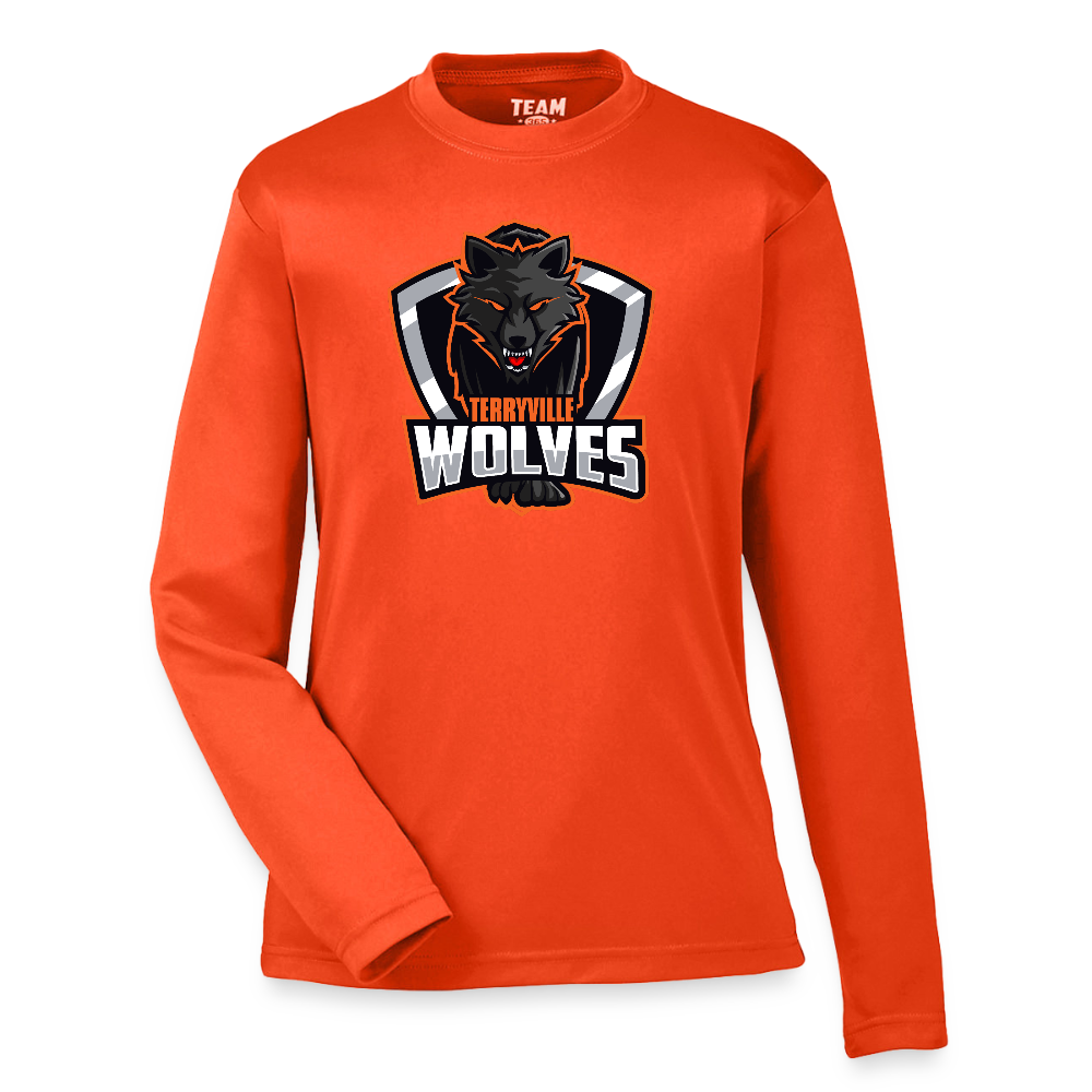 Youth Zone Performance Long-Sleeve T-Shirt - orange