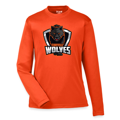 Youth Zone Performance Long-Sleeve T-Shirt - orange