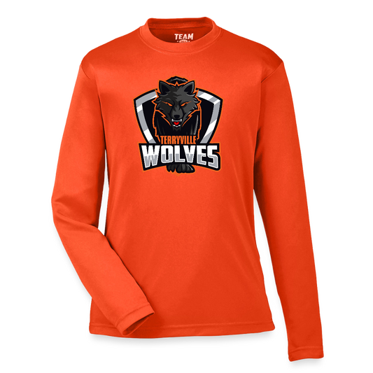 Youth Zone Performance Long-Sleeve T-Shirt - orange