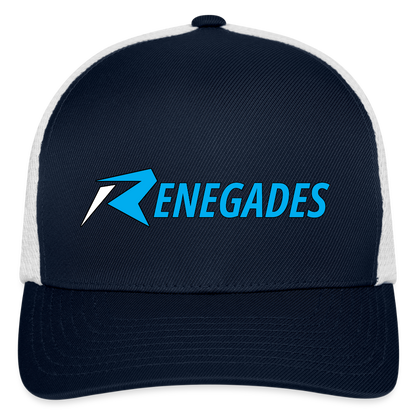 Flexfit Fitted  Cap - navy/white