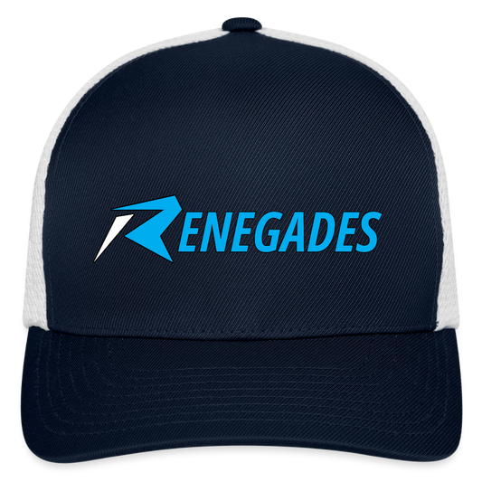 Flexfit Fitted  Cap - navy/white
