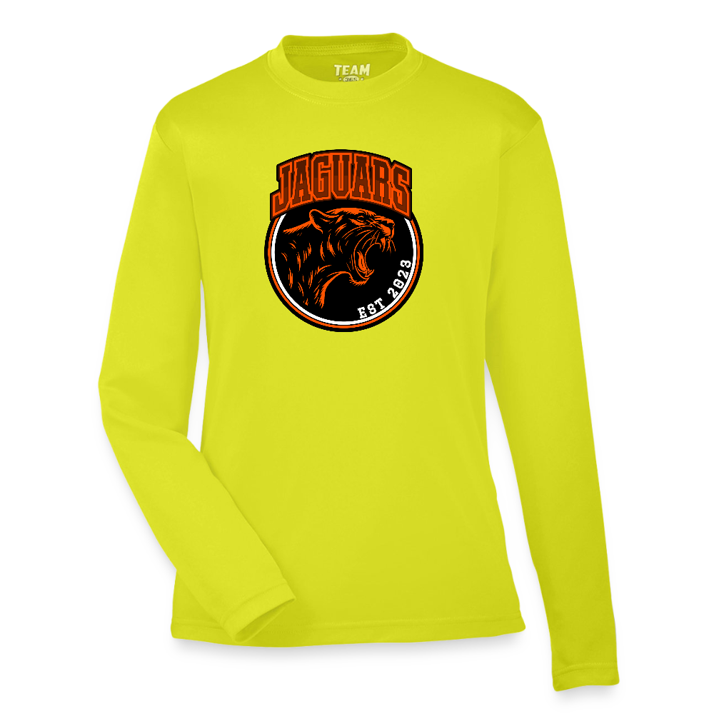 Youth Zone Performance Long-Sleeve T-Shirt - safety yellow