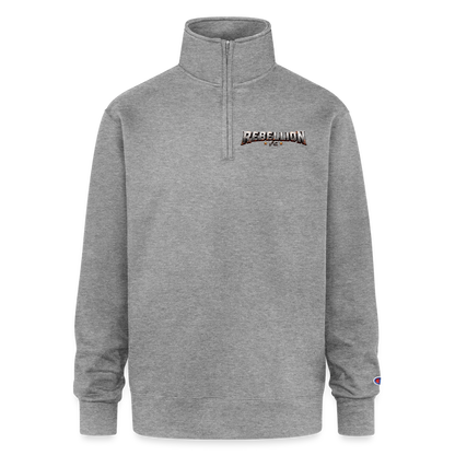 Champion Unisex 1/4 Zip Pullover Sweatshirt - heather gray