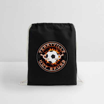 Cotton Drawstring Bag - black