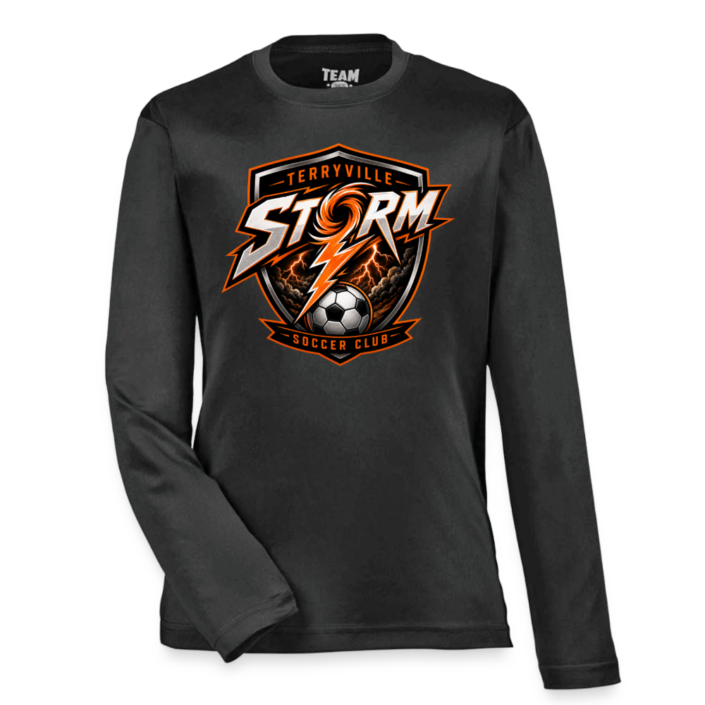 Youth Zone Performance Long-Sleeve T-Shirt - black