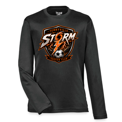 Youth Zone Performance Long-Sleeve T-Shirt - black