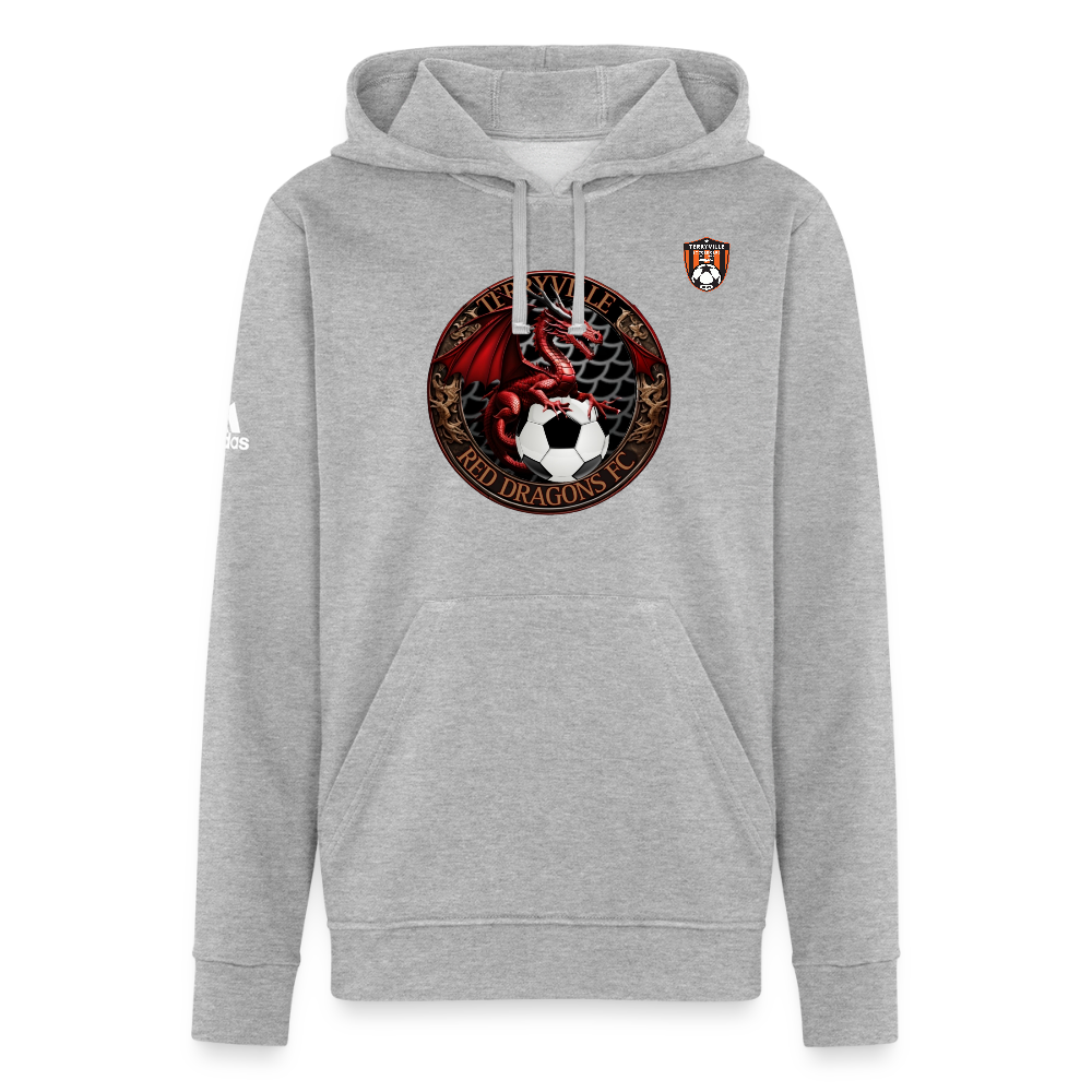 Adidas Unisex Fleece Hoodie - heather gray