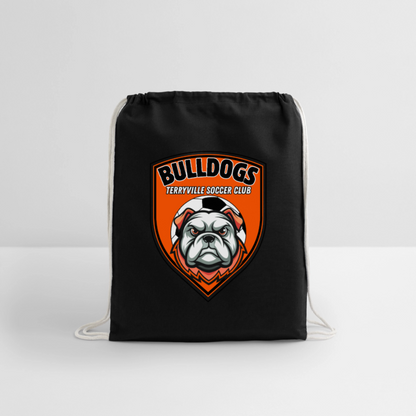 Cotton Drawstring Bag - black