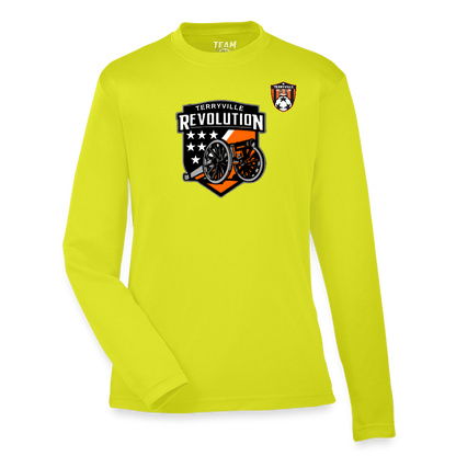 Youth Zone Performance Long-Sleeve T-Shirt - safety yellow