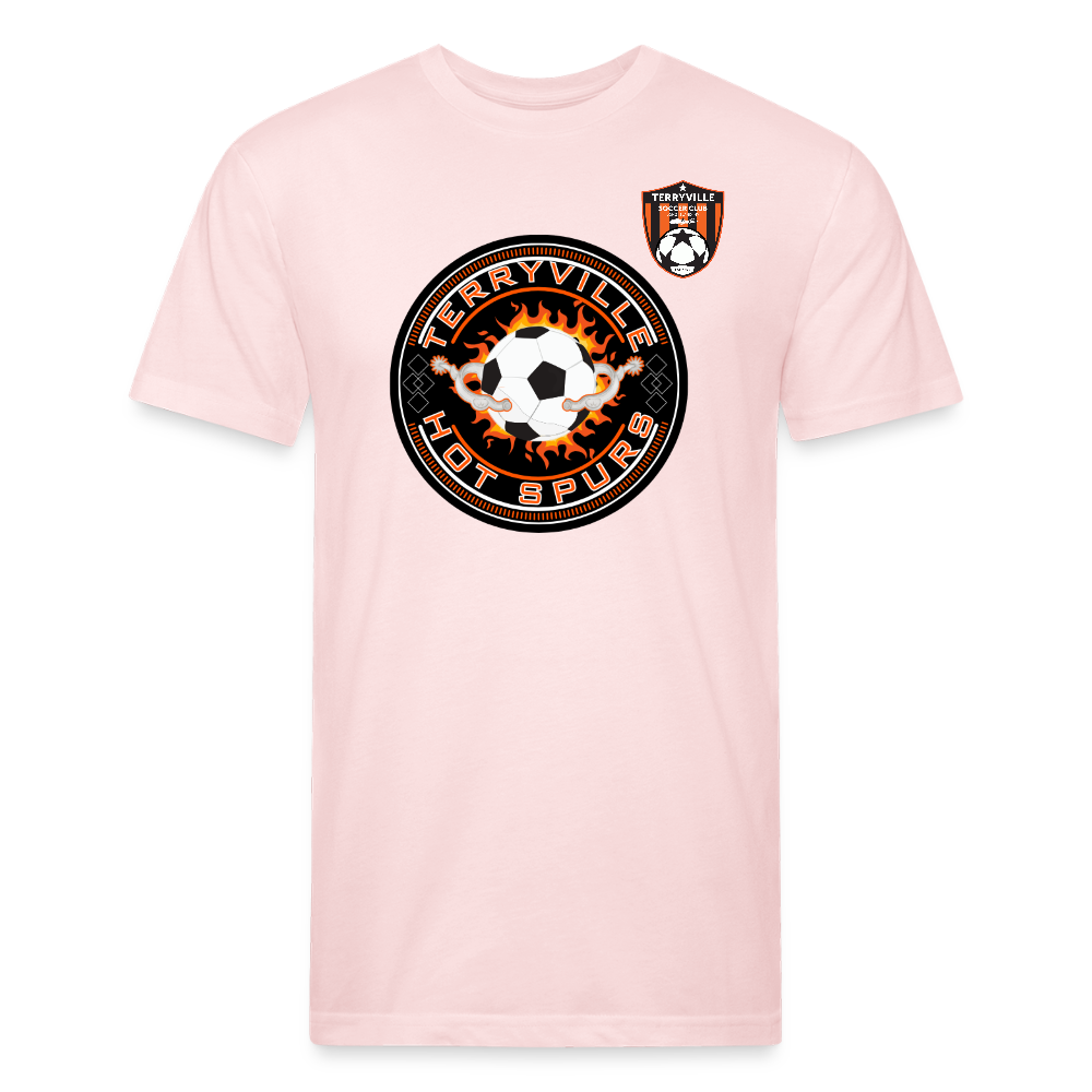 Fitted Cotton/Poly T-Shirt by Next Level - blush pink 