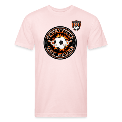 Fitted Cotton/Poly T-Shirt by Next Level - blush pink 