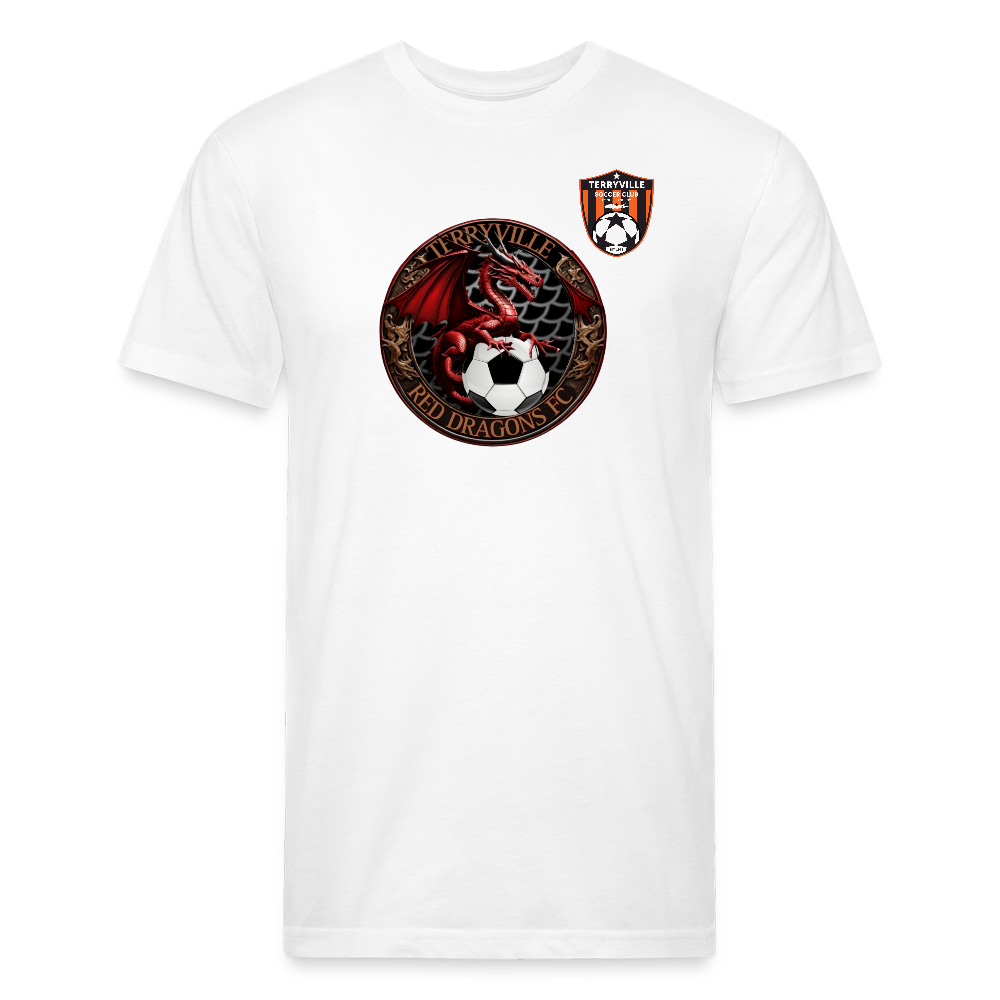 Fitted Cotton/Poly T-Shirt by Next Level - white