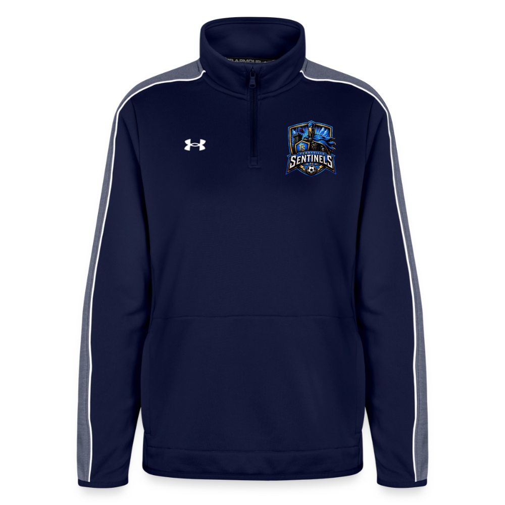 Under Armour Women's Command Quarter Zip 2.0 - navy/white